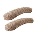 thumbnail image 3 of deevoka 2Pcs Office Chair Armrest Covers Armchair Arm Covers Elastic Slipcovers Washable Khaki, 3 of 9