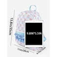 thumbnail image 4 of JKCCZLL Cross border cute bow floral backpack with cute pink ruffle decoration, large capacity portable student backpack,Pink, 4 of 6
