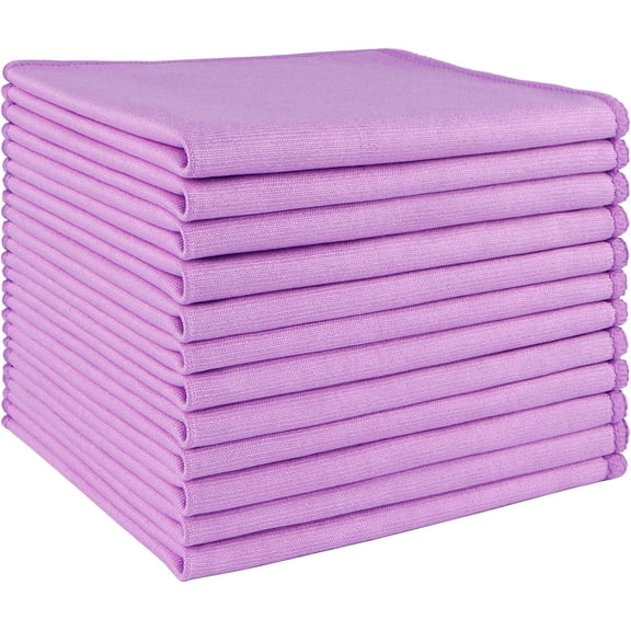 Microfiber Glass Cleaning Cloths 6 PK, Lint Free Streak Free, Reusable Microfiber Magic Cleaning Cloth for Cleaning Windows, Glasses, Mirrors, Screens, Stainless Steel, and More, Blue-14”×16”
