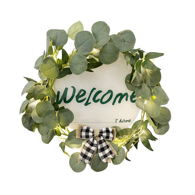Fiudx Ofertas De La Semana Guirnalda Acrílica, Planta Artificial, Guirnalda De Hojas, Decoración De Casa, Decoración Navideña