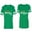 Men Green / Women Green, variant on Her King His Queen Matching Couple Cotton Jerseys (Men Green / Women Black) (Men S / Women S)