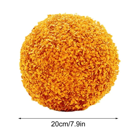 Artificial Grass Ball Decor | Round Faux | Indoor Outdoor Decorative Greenery