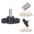 thumbnail image 4 of Uxcell 20 Packs M5 x 12mm Male Thread Tee Wing Knobs Thumb Screw Clamping Knobs Grip Black, 4 of 5