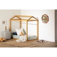 thumbnail image 2 of Pemberly Row Modern 31"W Wooden House Bed Frame in Yellow Finish, 2 of 7