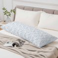 thumbnail image 4 of Blue Spring Floral Body Pillow Cover, Pillowcase Protectors with Zipper, Breathable Decorative Throw Pillow Case Cover, Summer Botanical Watercolor Pillow Shams for Couch Sofa 20x54Inch, 4 of 8