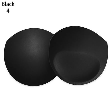 

1Pair Removeable Push Up Cups Women Summer Sponge Foam Chest Cup Bra Pads Insert Pad Breast Bras BLACK 4