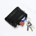 thumbnail image 2 of BE-TOOL Mini Pouch Wallet with Key Ring Zipper Multifunctional Card Case Leather Coin Purse for Men Women Gifts Black, 2 of 7
