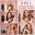thumbnail image 2 of ILAVYO Blow Dryer Brush 5 in 1 Hot Air Hair Dryer Brush with Auto Air Curler, Detachable Ionic Styler, Volumizer for Drying, Curling, Straightening and Volumizing, 2 of 7