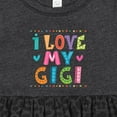 thumbnail image 4 of Inktastic I Love My Gigi for Babies Girls Baby Dress, 4 of 5