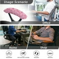 thumbnail image 7 of SCRAWLGOD 4 Pieces Stretch Computer Chair Cover with Arm Slipcovers Removable Desk Chair Seat Covers Dustproof Comfortable Swivel Chair Protector, Axolotl Cherry Heart Pink, 7 of 7