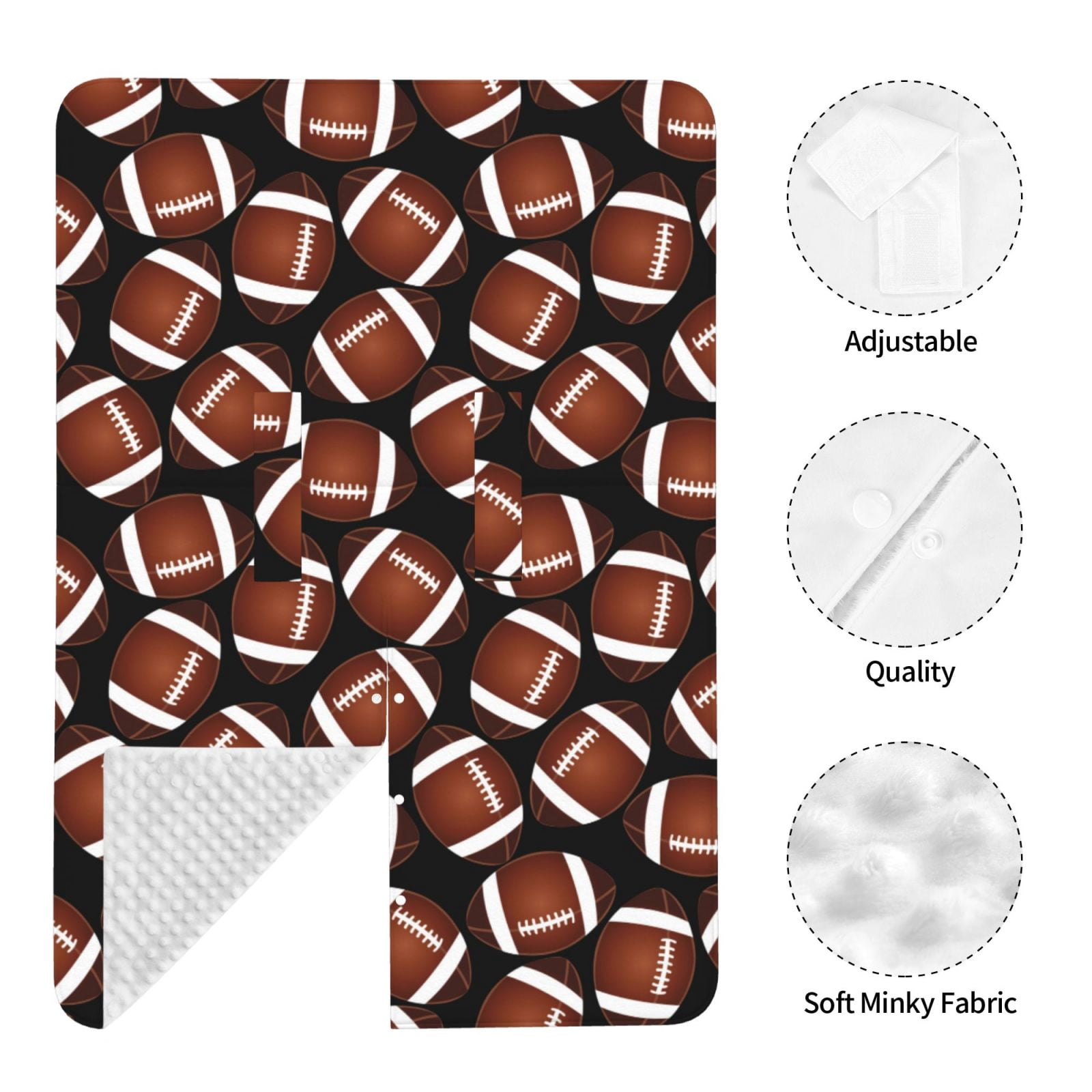 Car Seat Cover Baby - brown American Football black Breathable Infant Car Seat Cover for Baby Carseat, Lightweight Comfort Baby Essentials Must Haves Newborn Stuff for Girl Boy