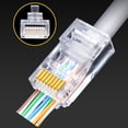 thumbnail image 3 of Connecteur de Câble Réseau RJ45 8P8C à Trou Traversant CAT5E avec Connecteur de Câble à Tête Cristal Super Class 5, 3 of 3