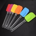 thumbnail image 5 of HomeLife Silicone Scraper Cake Spatula High Temperature Resistance Soft Rubber Scraper Cream Spatula Stirring Spatula Baking Tools 3pcs, 5 of 10