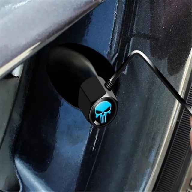 Car Skull Logo Anit-theft Metal Wheel Tire Valve Cap Tyre Dust Caps For Different Skull Style 40pcs = 10 Sets