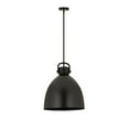 thumbnail image 2 of Innovations Lighting  Newton Metal Bell - 1 Light 16" Stem Hung Pendant Matte Black, 2 of 5