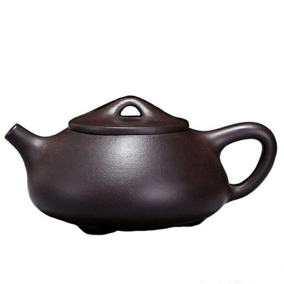 Teapot 7.4Oz Chinese Yixing Zisha Clay Pottery Handmade Shipiao Tea Pot Black Mud Heijingang Kungfu Kettle Spherical Filter