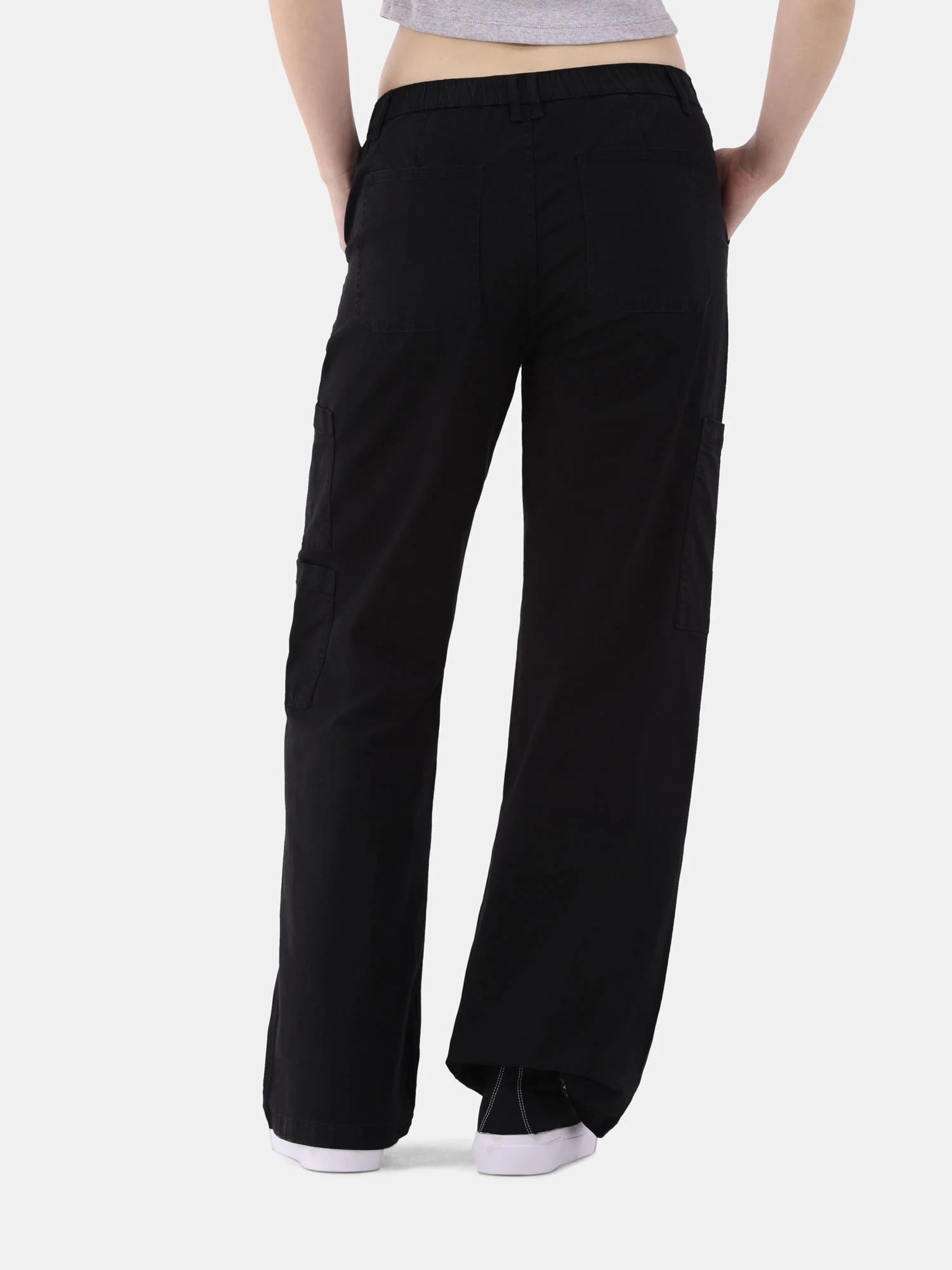 No Boundaries Wide Leg Cargo Pants, 31.5'' Inseam, Women's and Women's Plus Sizes XXS-4X