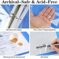 thumbnail image 5 of 100 Pack Clear Sheet Protectors 8.5 x 11 Inch, Letter Size Page Protectors for 3 Ring Binder, Premium Polypropylene, Reinforced Holes, Acid Free, Top Loading for Documents, Paper, Photos, 5 of 9