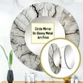 thumbnail image 3 of Designart "Stump'S Natural Aesthetic" Tree Redwood Round Mirror Wall Decor Traditional - Large Grey Round Bathroom Mirror - Round Mirror - 29" x 29", 3 of 6