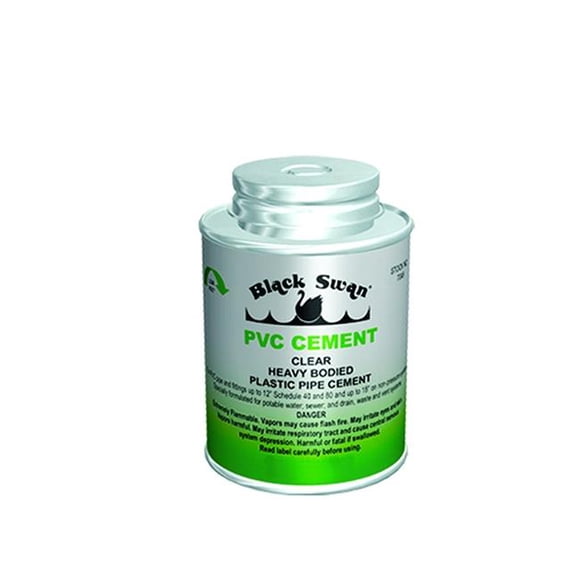 Black Swan Manufacturing 7050 PVC Solvent Cement Heavy Bodied, Clear - 16 oz