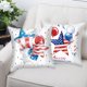 thumbnail image 5 of Juego de 4 fundas de almohada patrióticas del 4 de julio, 18.0 x 18.0 in, decoración del día conmemorativo de la independencia de Estados Unidos para sofá, 5 of 5