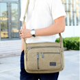 thumbnail image 3 of Canvas Bag For Men, Small Canvas Crossbody Bag Teen School Satchel Women Travel Shoulder Bag, 3 of 5