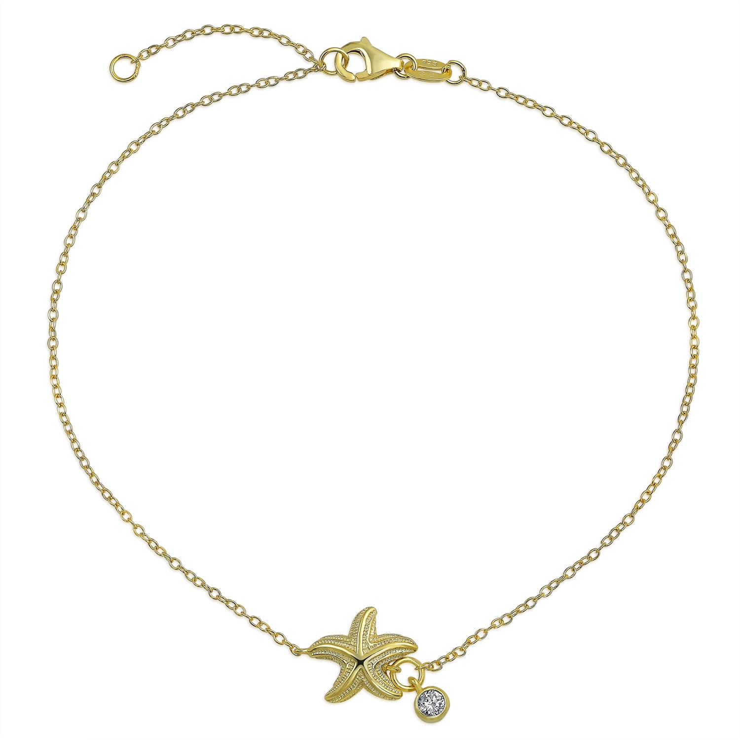 gold plated ankle bracelet