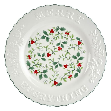 Pfaltzgraff Winterberry 12 in Stoneware Share Serving Platter Merry Everything
