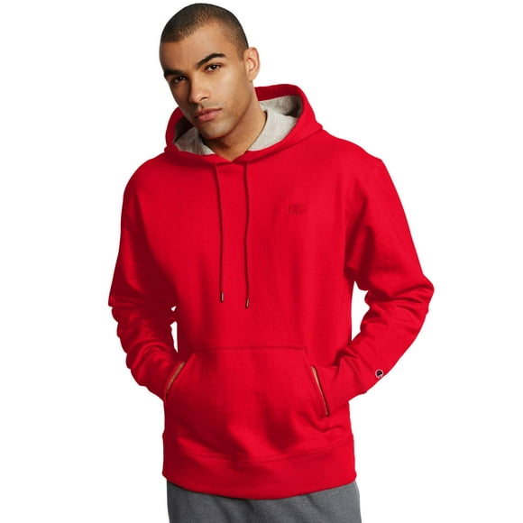 Champion Mens Powerblend Fleece Pullover Hoodie, 2XL, Team Red Scarlet