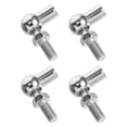 thumbnail image 1 of Luxshiny 4Pcs L Shape Ball Socket Connector Spring Steel Silver For DIY Enthusiasts, 1 of 8