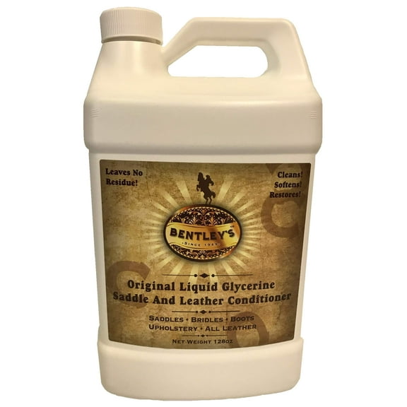 BENTLEY Liquid Glycerine Saddle & Leather Conditioner Soap - 128 oz (one Gallon)