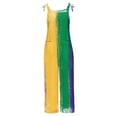 thumbnail image 3 of Jinhomg Plus Size Jumpsuits for Women Baggy Comfy Sleeveless Mardi Gras Overalls Casual Spaghetti Strap Graphic Holiday Rompers Party Outfits Spring Saving Multicolor S, 3 of 5