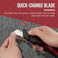 thumbnail image 5 of KATA 2-Pack Heavy Duty Utility Knife,Retractable and Folding Box Cutter Knife for Cartons, Cardboard and Boxes, Extra 10pcs SK5 Blades Included, 5 of 9