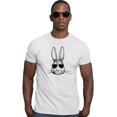 thumbnail image 1 of Go All Out Bunny Face With Sunglasses Deluxe Soft T-Shirt Mens/Women, 1 of 3