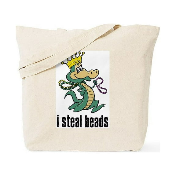 CafePress - I Steal Beads Gator Tote Bag - Unisex Canvas Tote Bag, Beige, 1-Piece