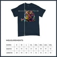 thumbnail image 5 of Tee Hunt Dean Russo Colorful Siberian Tiger T-Shirt Wild Big Cat Men's Tee, Navy Blue, XX-Large, 5 of 5