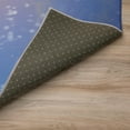 thumbnail image 3 of Cozy Winter ACW31 Blue Washable 3 ft x 5 ft Rug, 3 of 6