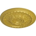 thumbnail image 3 of 38 3/8"OD x 2 7/8"P Oslo Ceiling Medallion (Fits Canopies up to 7 5/8"), Hand-Painted Rich Gold, 3 of 6
