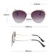 thumbnail image 2 of Gafas de sol de ojo de gato con borde cortado sin marco, modernas y con personalidad, hechas de metal, 2 of 5