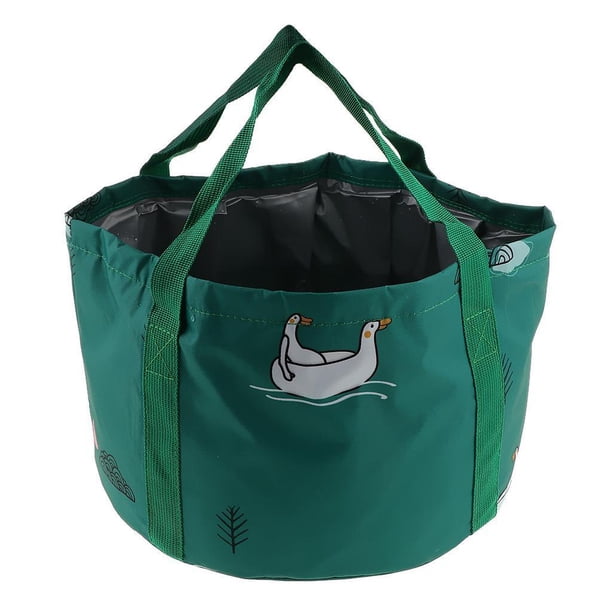 bo plegable portátil, cubo plegable, fregadero para remojo de pies de viaje al aire libre Verde Colcomx Cuenca de pie plegable