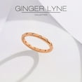 thumbnail image 3 of Celesta Eternity Rings for Women Stackable Wedding Bands CZ 2mm Sterling Silver Ginger Lyne, 3 of 6