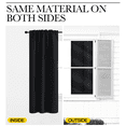 thumbnail image 6 of NICETOWN Black Kitchen Blackout Curtains Backtab and Rod Pocket Privacy Thermal Curtains for Winter, Set of 2, W52 x L54, 6 of 8