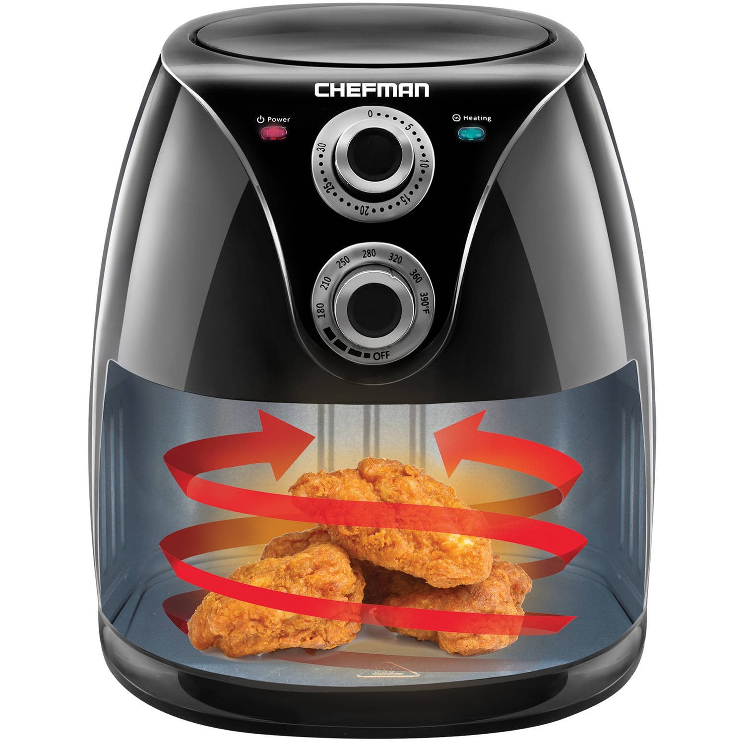 Chefman Air Fryer, Adjustable Temperature Control, Dishwasher Safe
