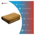 thumbnail image 4 of Tarps Now 18 Mil Heavy Duty Canvas Tarp with Plated Grommets, (8' x 12') - A Grade Multi-Purpose Tarpaulin Sheet Cover for Canopy Tent, Roof, Camping - Tan, 16 oz, 4 of 6