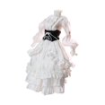 thumbnail image 4 of Bunblic Robe Longue Figurine Articulée 1/6 Femme Gothique Mode Accessoire Photo Poupée Tendance Accessoires de Costume Facile à Porter Robe de Soirée Blanche, 4 of 8