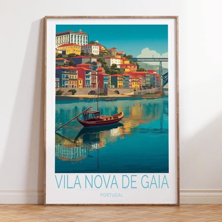 Vila Nova De Gaia Portugal Travel Wall Art, Unframed Paper Print Size 8x12