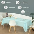 thumbnail image 5 of (12 Pack) Aqua Premium Rectangle Heavy-Duty Plastic Table Covers (Reusable), 5 of 6