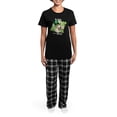 thumbnail image 4 of CafePress - St. Patrick Greyhound Women's Dark Pajamas - Women's Short Sleeve Print T-Shirt and Pants Dark Cotton Pajama Set, 4 of 7