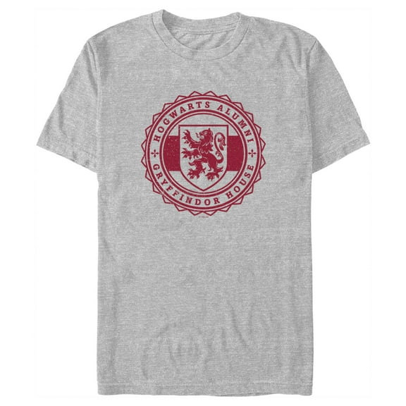 Men's Harry Potter Hogwarts Alumni Gryffindor House  Graphic Tee Athletic Heather 2X Large