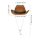 thumbnail image 2 of GOOHOCHY Popetpop Creative Dog Hat Fashion PET TEADDRESS PET CAP CAP PHOTOS APORTE Suministros para mascotas (Café, Color de cuentas al azar), 2 of 7